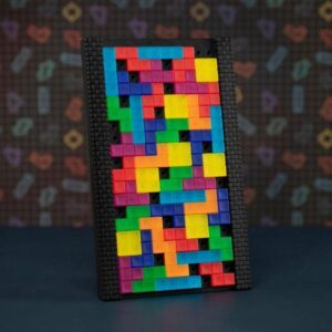 Tetris lampe med LED lys